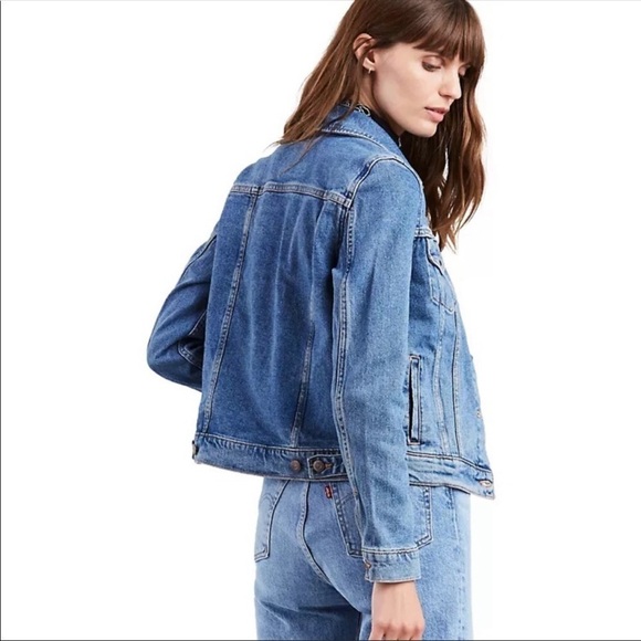 Levi’s Ex-Boyfriend Trucker Denim Jacket Xtra Large - Picture 2 of 10